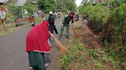 Babinsa Koramil 1407-13/Sibulue Gelar Karya Bakti Pembersihan Jalan Di Dusun Calo 2