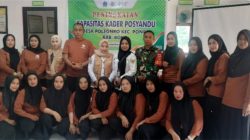 Babinsa Koramil 1407-10/Ponre Hadiri Kegiatan Peningkatan Kapasitas Kader Posyandu Di Desa Poleonro