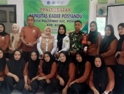 Babinsa Koramil 1407-10/Ponre Hadiri Kegiatan Peningkatan Kapasitas Kader Posyandu Di Desa Poleonro