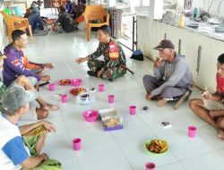 Jalin Silaturahmi Babinsa Koramil 15/Mare Dim 1407/Bone Komsos Dengan Tokoh Masyarakat